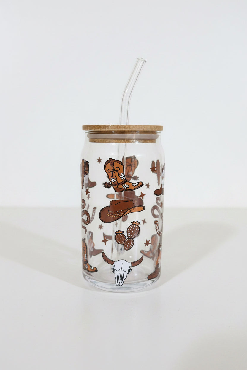 VASO DE VIDRIO WESTERN